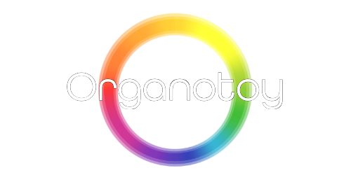 Organotoy — Wortmarke im Regenbogen-Ring